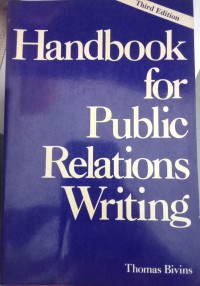 Image of Handbook For Public Relations Writing